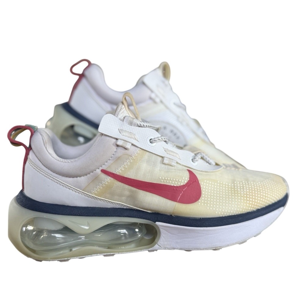 Nike Air Max 2021 Womens Size 8 White Pink Ghost Running Shoes DC9478-100 Good